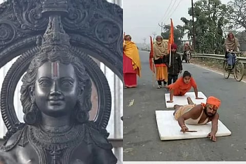 priest couple Dandi yatra reach ayodhya