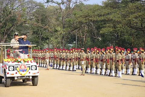 republic day celebration in shimogga dar ground