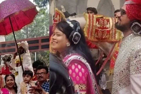 silent procession in marriage hall video goes viral