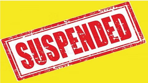 suspended