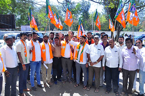 ಹಾಲು ಉತ್ಪಾದಕರಿಗೆ ಸಬ್ಸಿಡಿ ಹಣ ಬಿಡುಗಡೆಗೆ ಒತ್ತಾಯಿಸಿ ಬಿಜೆಪಿ ಪ್ರತಿಭಟನೆ