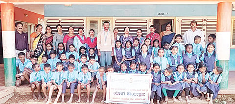 ವಾಟೆಕಾಡು ಶಾಲೆಯಲ್ಲಿ ಯೋಗ ತರಬೇತಿ ಕಾರ್ಯಾಗಾರ