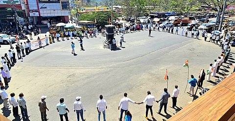 ಕೇಂದ್ರ ಸರ್ಕಾರದ ವಿರುದ್ಧ ಪ್ರತಿಭಟನೆ