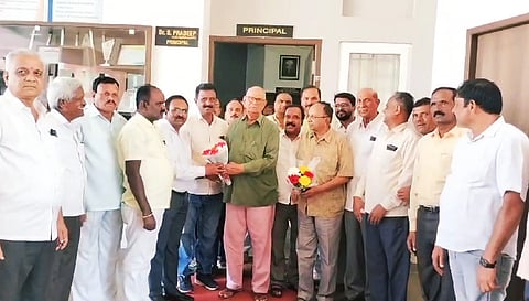 ಮಲೆನಾಡು ಕಾಲೇಜಿನ ಪ್ರಾಂಶುಪಾಲರಾಗಿ ಎ.ಜೆ. ಕೃಷ್ಣಯ್ಯಅಧಿಕಾರ ಸ್ವೀಕಾರ