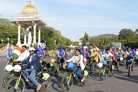Bicycle Rally for Constitution Awareness in Mysore