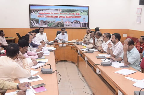 DC Meeting on Vairamudi Brahmotsava mandya