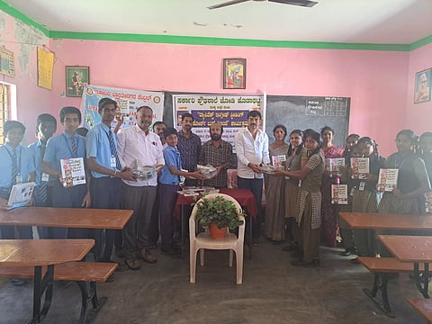 Distribution of study material mandya