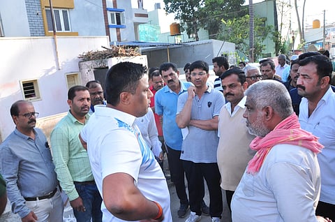 MLA Ravikumar listened to the publics problem mandya