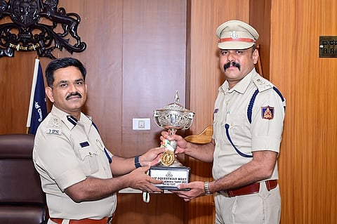 National Police Games Mysore KARP Commandant Shailendra wins gold medal