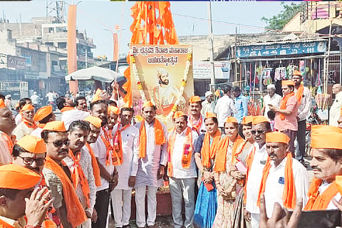 Portrait procession of Shivaji Maharaj