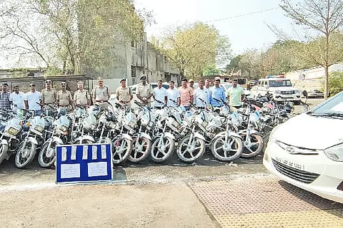 Sindagi, arrest of seven accused, bike, car, Vijayapur, District Superintendent of Police,