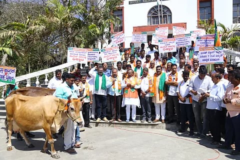bjp protest