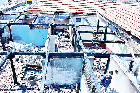 ಎರಡು ಮನೆ ಬೆಂಕಿಗಾಹುತಿ