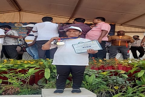 Bangadumane Vasanthi won 5 medals and was selected for the state level