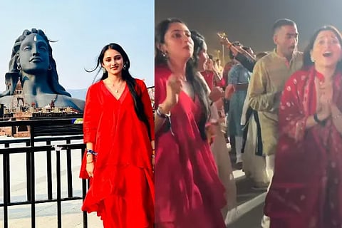 DK Shivakumar daughter Aishwarya dances with tamannah bhatia