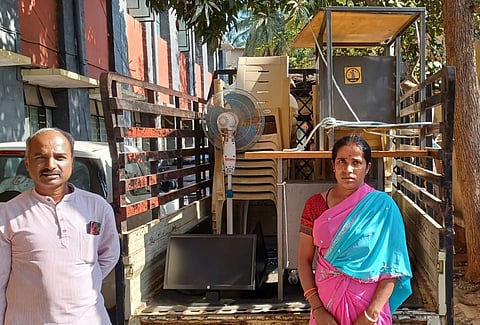 Delay in providing compensation Gram Panchayat items confiscation mandya