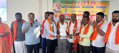 Maddur BJP leaders press conference‌ mandya