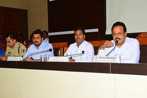 Meeting regarding trail blast mandya