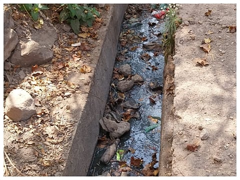 People are disturbed by the stench of sewage