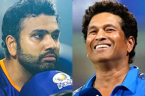 Rohit Sharma Sachin Tendulkar