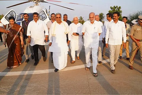 Shiaram Hebbara with CM siddaramayya