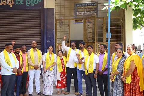 Unorganized Workers Union protest