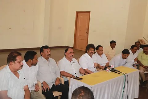 madhu bangarappa adress the media