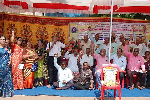 senior citizen protest