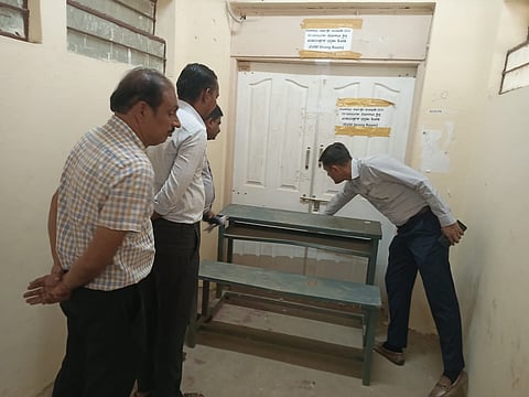 dc visit pro apro training session in koppal district