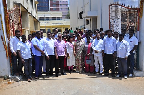 ಎಚ್.ಡಿ.ಕುಮಾರಸ್ವಾಮಿಯಿಂದ ಮಹಿಳೆಯರಿಗೆ ಅಪಮಾನ :ಕಾಂಗ್ರಸ್ ಪ್ರತಿಭಟನೆ