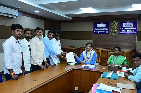LS polls nomination in koppal constituency