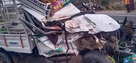A young man died in an accident mandya