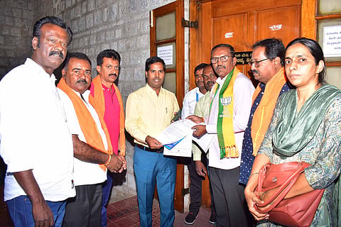 BJP complains to the district collector Mandya