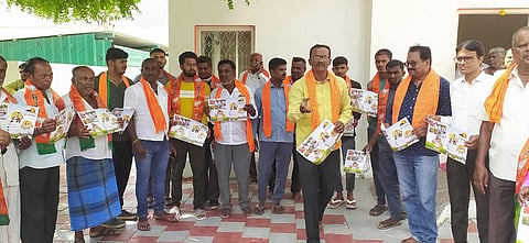 BJP criticizes Congress government mandya