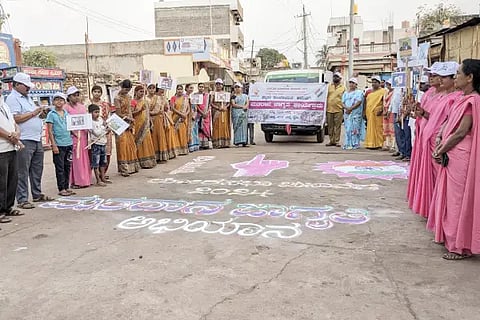 Rangoli BDC Voting Awareness