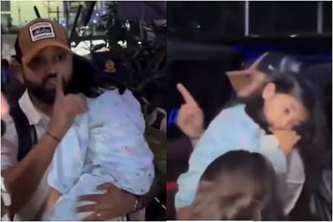 Rohit Sharma Miffed As Crowd Screams While Daughter Sleeps