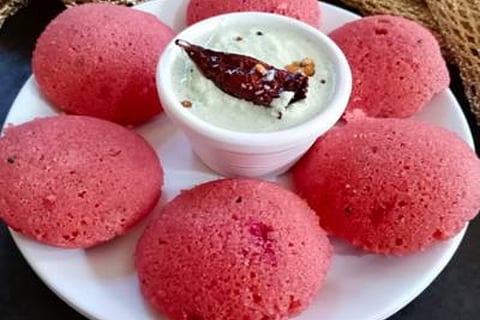 beetroot idli
