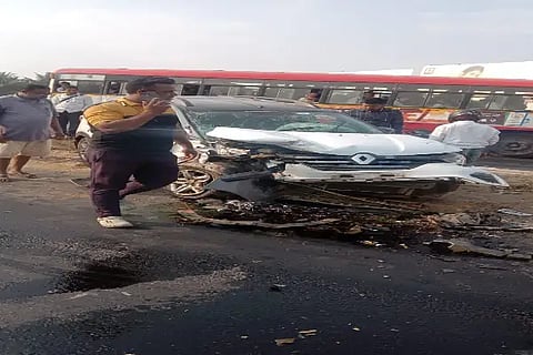 car accident near nidige lake