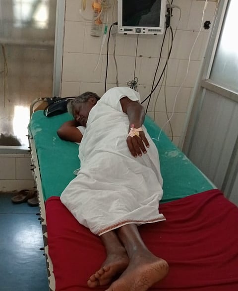 hunger strike ZP former member Shivanna unwell mandya