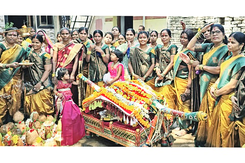 Ambabhavani Jayantyutsava held with grandeur