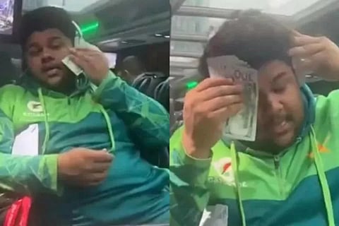 Azam Khan Babar Azam draw flak for insensitive video of wiping sweat with currency