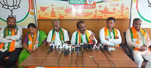 Bjp MLc N.Ravikumar press meet about election state government