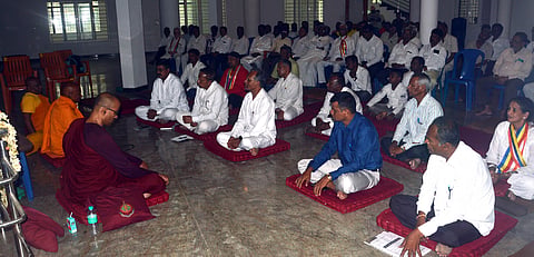 Buddha Purnima at Ambedkar Bhavan Mandya