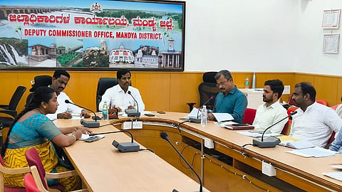 DC meeting with bank officials Mandya
