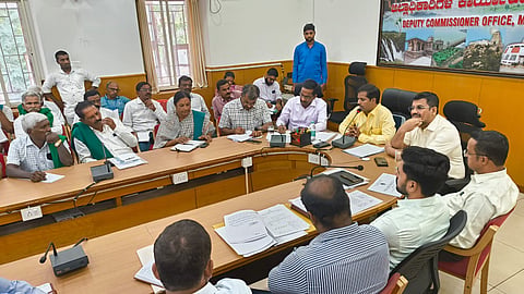 DC meeting with farmers Mandya