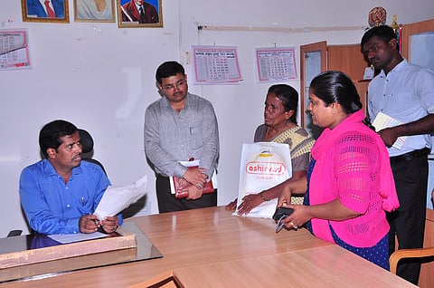 DC visit to taluk office Mandya