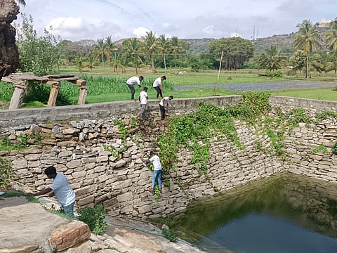 Kalyani clean by students Mandya
