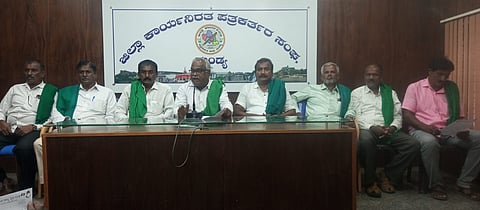 Raitha Sanga press conference Mandya