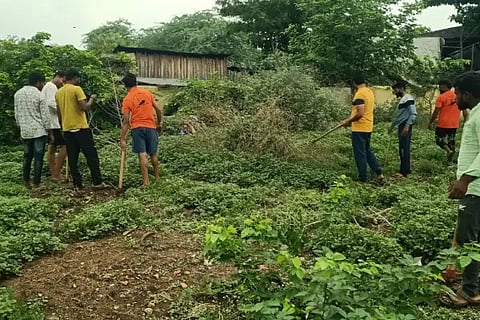 Rudrabhoomi Swachha by Hindu organization workers