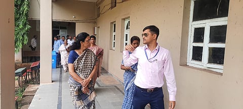 lokasabha election conting center visits dc and observer